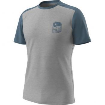 Camiseta de Manga Corta Dynafit Transalper Light Gris Claro Azul Claro - Talla M