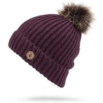 Volcom Lula - Gorro de nieve con pompón de imitación para mujer