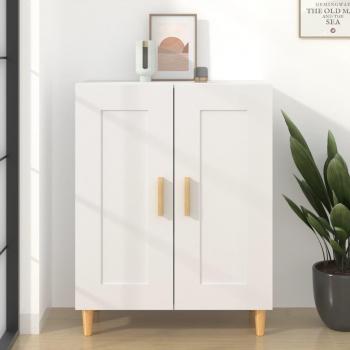 Aparador de madera contrachapada blanco 69,5x34x90 cm Mueble de Almacenaje de Salón, Buffet para salón Moderno, Armario Auxiliar, Armario de Almacenamiento