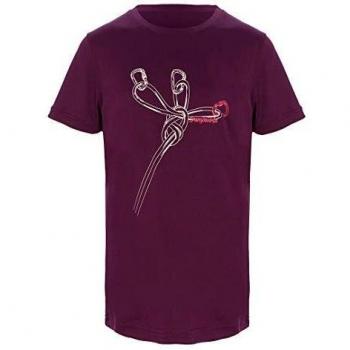 Trangoworld Sangons Kid Camiseta, Unisex niños, Morado Oscuro, 14