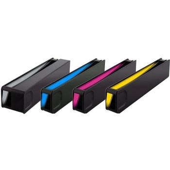 Ti-Sa 970xl 4x Recarga de cartuchos de tinta bX 555 XH BK, Cy, Ma, BK poder Vosotros 9200 colores circa 6600 páginas para HP 970 / 971XL Officejet Empresa color HP