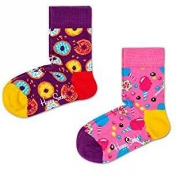 Happy Socks Calcetines para Niños Sweets Socks Paquete de 2 Tamaño 0-12M