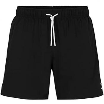 BOSS Iconic Sustainable Black Swim Shorts for Men - Size S