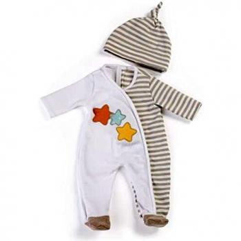 Pijama Beige para Muñeco de 40 cm con Diseño Animado