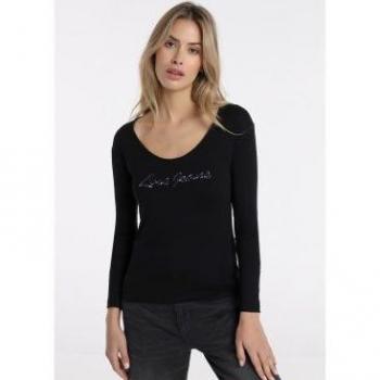 Camiseta de manga larga negro Lois Jeans - Tallaje en Pulgadas