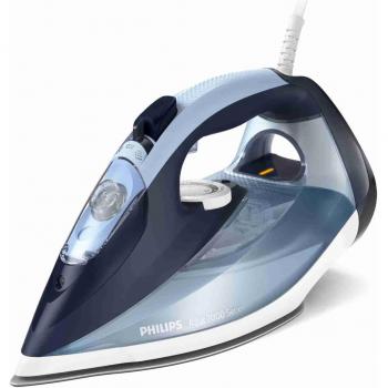 Philips Azur Serie 7000 Plancha de vapor - 2800 W, 50 min de vapor continuo, 250 g de vapor adicional, vapor vertical, suela SteamGlide Plus, Louros/Algod