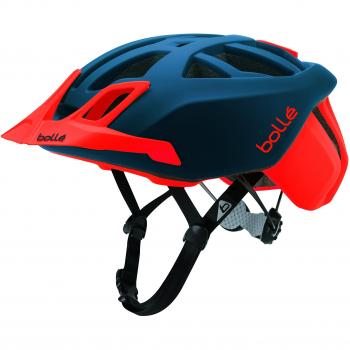 Bollé (CEBF5) 31595 Casco Ciclismo, Unisex Adulto, Azul Marino/Rojo, 51-54 cm