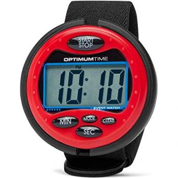 Cronómetro Optimum Time Event Rojo - Cronómetro de precisión para eventos deportivos