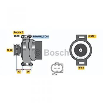 Alternador Bosch 0986047650 180 A 14 V