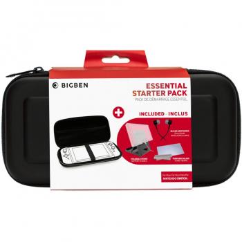 Bigben - Starter Pack Nintendo Switch: Funda rígida, Protector de Pantalla, Auriculares y Soporte