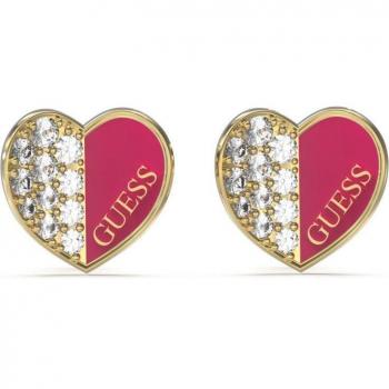 Pendientes Lovely Guess de acero dorado