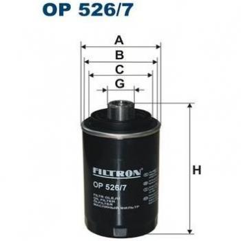 Filtron OP526/7 Bloque de Motor