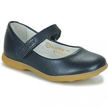 Kickers Girls' Ambellie Closed Toe Ballet Flats, Blue
