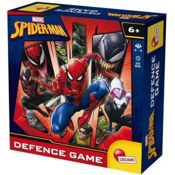 Juego de mesa y acción Spider-Man Defensa con fichas y personajes Marvel
