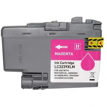Cartucho de Tinta Pigmentada Compatible BROTHER LC3239XL Magenta - 5.000 Páginas