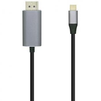 AISENS - A109-0395 - Cable CONVERSOR USB-C A DISPLAYPORT 4K@60HZ, USB-C/M-DP/M, Negro, 1.8M