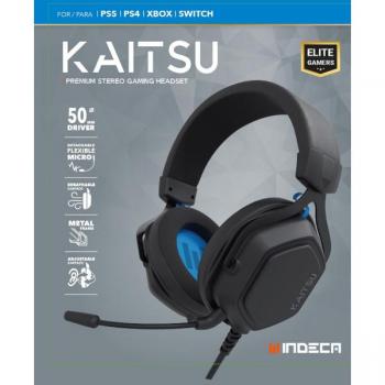 Auriculares Gaming Kaitsu PS Negro con Sonido Premium y Micrófono Integrado