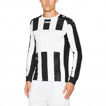 Jako Hombre Fútbol Camiseta la camiseta Milan, hombre, Fußballtrikots LA Trikot Milan, blanco / negro, small