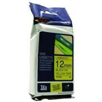 Cinta de Etiquetado Laminada Brother TZe-631 12mm x 8m Negro sobre Amarillo