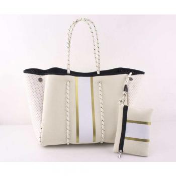 Neoprene Tote Bag with Zipper Pouch - Charlotte