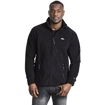 Trespass Men's Bernal Black Sueded Fleece Jacket