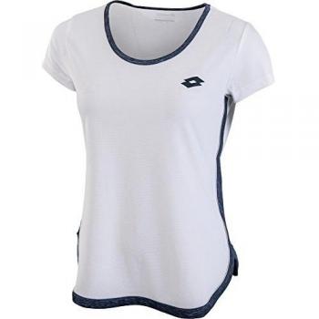 Lotto Shela III Tee W Camiseta de Manga Corta, Mujer, Blanco, L