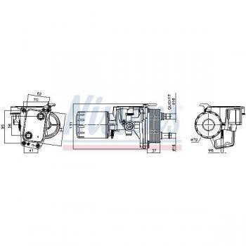 Enfriador de aceite NISSENS 91337 - Enfriador de aceite para motor, compatible con diversos modelos, fabricado por NISSENS, número de pieza 91337