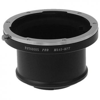 Fotodiox Pro Adaptor de Montura de Lente para Lente Mamiya 645 a Cámaras Micro Four Thirds