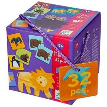 DJECO Educativos - Juego de Mesa de Acción y Reflejos con Animales y Colores, Multicolor