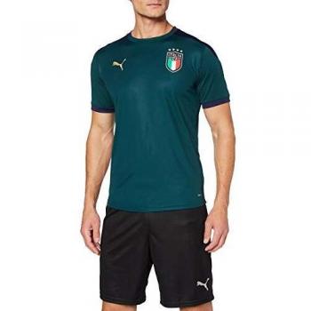 PUMA FIGC Training Jersey Camiseta, Hombre, Ponderosa Pine-Peacoat, S