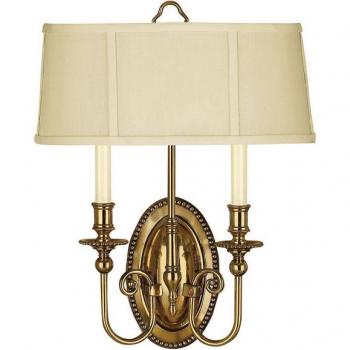 Aplique de pared Cambridge latón bruñido 44,8 cm con 2 luces