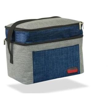 Nevera Portátil Isotérmica Bicolor 21 L Azul y Gris con Correa - Marca Hidalgo