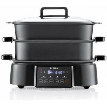 Multi Cazuela Eléctrica Flama 8 en 1 - Cocina, Grill y Vapor 1250W