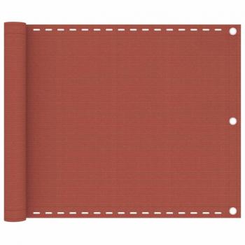 Toldo para balcón HDPE terracota 75x500 cm