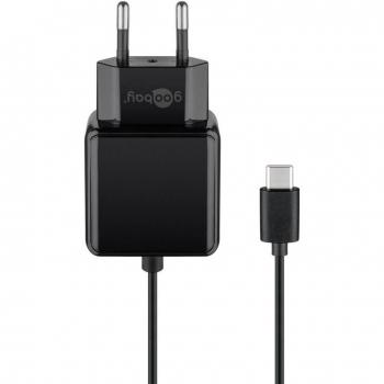 Cargador USB-C Universal 15W, 5V/3A - Negro