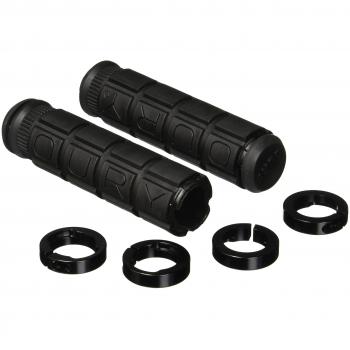Oury Grip S - OUGRLOC - Puños de Bloqueo - Par de empuñaduras para Bicicleta, Color Negro, Talla única