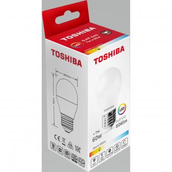 Bombilla Led Toshiba G45 E27 7W 3000K Ahorro Energético
