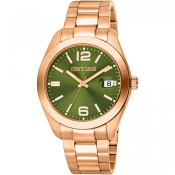 Roberto Cavalli Rc5g051m0065 Men's Quartz Olive Stainless Steel 10 ATM 41 MM Watch - One Size