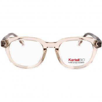Kartell KL005V 04 Men's Eyeglasses Brown Size 49 - Frame Only with Blue Light Block Available