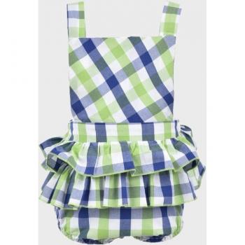Ranita de bebé niña de cuadros multicolor