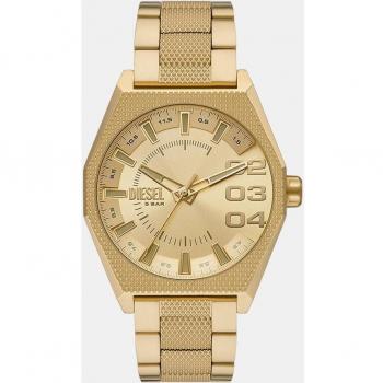 Diesel Scraper Men's Gold Watch DZ2173 - Stainless Steel, Casual Style, Water Resistant