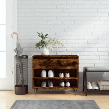 Zapatero Humo 70x36x60 cm Madera multicapa Marrón