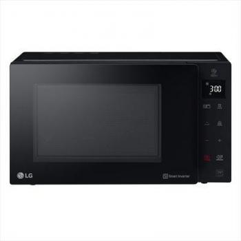 LG MH7235GPS Horno Microondas Smart Inverter con Parrilla de Cuarzo, 32 litros, 1200 W, Programas Automáticos, 5 Niveles de Potencia, Plato Microondas Crispy Incluido - Negro Humo