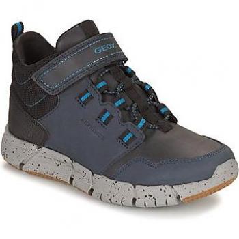 Geox J FLEXYPER BOY B ABX Bota De Montaña niño Azul, impermeable, transpirable, suela de goma antideslizante, diseño ligero y cómodo