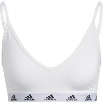 Top de mujer Purebare Light-Support adidas, sujetador deportivo blanco L/AC para mujer