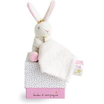 Doudou et Compagnie DC3513 Etoile - Marioneta con manta, color rosa