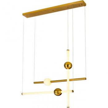 Lámpara colgante moderna Halling Copper - Lámpara colgante LED moderna de cobre, blanco cálido 3000K