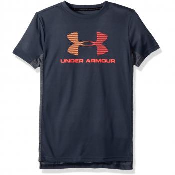 Under Armour Threadborne Tech SS Q2 Camiseta Manga Corta, Niños, Gris