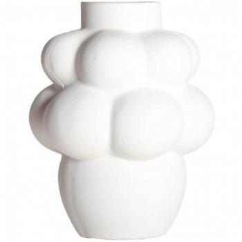 Jarrón Zick de Cerámica Blanco 28x28x36cm
