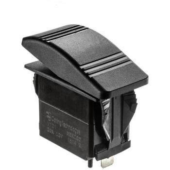 Seachoice 50-12801 Interruptor basculantes contura on/off, color negro, 2 terminales